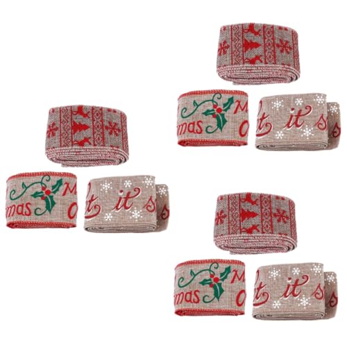 Housoutil 9 Stck. Teiliges Weihnachts Geschenkband aus Langlebigem Material mit Festlichem Xmas Einzigartigem DIY Design zum Verpacken Dekorieren und Basteln für Weihnachten und Housoutil 9 Stck. Teiliges Weihnachts Geschenkband aus Langlebigem Material mit Festlichem Xmas Einzigartigem DIY Design zum Verpacken Dekorieren und Basteln für Weihnachten und von Housoutil
