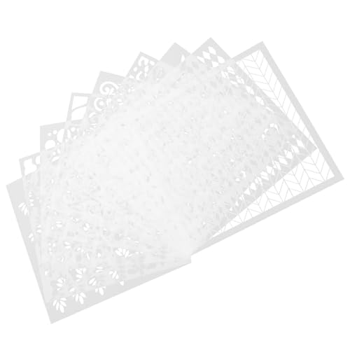 Housoutil 9 Stück Formen zeichnen Malvorlagen Schablone bookmarks book marker Hintergründe mahlen papier basteln Vorlage für Kunstmalerei Zeichenvorlagen für die Wand Malformen das Haustier von Housoutil
