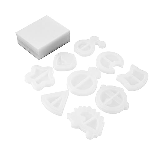 Housoutil 9 Stück Teiliges Epoxidharz Schlüsselanhänger Formen mit PVC Folien Gießformen für Diy Schmuck Treibsand und Kreative Designs Housoutil 9 Stück Teiliges Epoxidharz Schlüsselanhänger Formen mit PVC Folien Gießformen für Diy Schmuck Treibsand und Kreative Designs von Housoutil