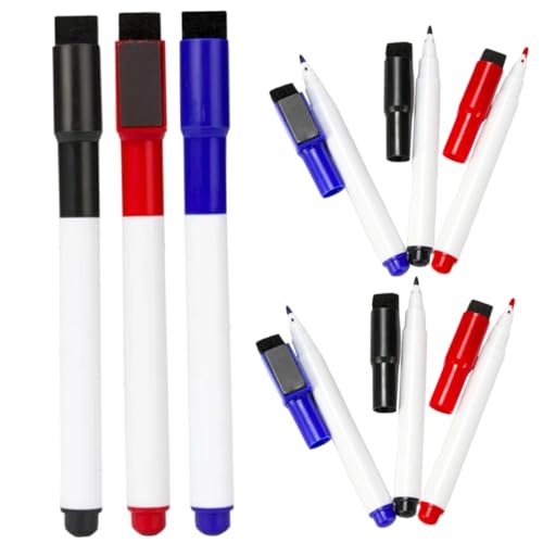 Housoutil 9 Stück Teiliges Magnetische Whiteboard Stifte Wiederverwendbare Marker Farbige Stifte für Zeichnungen und Notizen für Schule Büro und Zuhause Housoutil 9 Stück Teiliges Magnetische Whiteboard Stifte Wiederverwendbare Marker Farbige Stifte für Zeichnungen und Notizen für Schule Büro und Zuhause von Housoutil