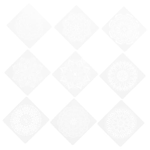 Housoutil 9 Stück Teiliges Mandala Malschablonen für Diy Wanddekoration Wiederverwendbare Schablonen für Bastelzubehör für Wasserfarben Öl und Acrylmalerei Fördert Kreativität und Können für Housoutil 9 Stück Teiliges Mandala Malschablonen für Diy Wanddekoration Wiederverwendbare Schablonen für Bastelzubehör für Wasserfarben Öl und Acrylmalerei Fördert Kreativität und Können für von Housoutil