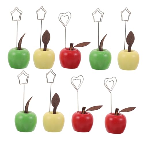 Housoutil 9 Stück Teiliges Memo Clip aus Holz Obstform Apfel Stabiler Papier und Fotohalter Praktischer Tischorganizer für Notizen und Karten Dekoratives Büro und Wohnaccessoire Housoutil 9 Stück Teiliges Memo Clip aus Holz Obstform Apfel Stabiler Papier und Fotohalter Praktischer Tischorganizer für Notizen und Karten Dekoratives Büro und Wohnaccessoire von Housoutil