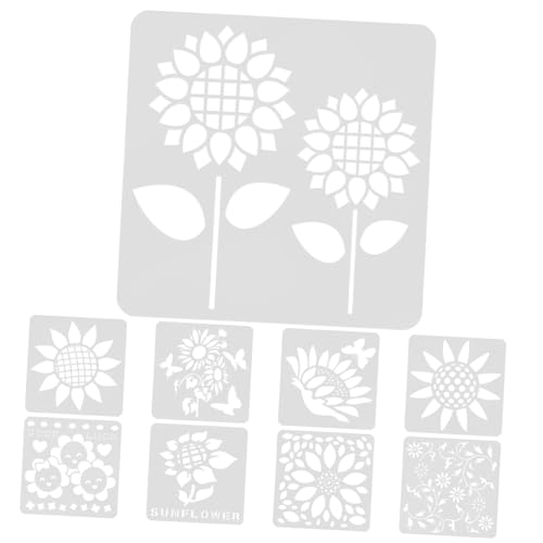 Housoutil 9 Stück Teiliges Sonnenblumen Schablonen für Malerei Wiederverwendbare Diy Malschablonen Bastelvorlagen für Wanddekoration und Scrapbooking Housoutil 9 Stück Teiliges Sonnenblumen Schablonen für Malerei Wiederverwendbare Diy Malschablonen Bastelvorlagen für Wanddekoration und Scrapbooking von Housoutil