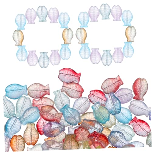 Housoutil 90 Stück Armbandanhänger Farbige UV Förmige Lustige Perlen Für Armbänder Charms Perlen Zur Schmuckherstellung DIY Perlen Schillernde Perlen Armbandperlen Angelperlen Süße von Housoutil