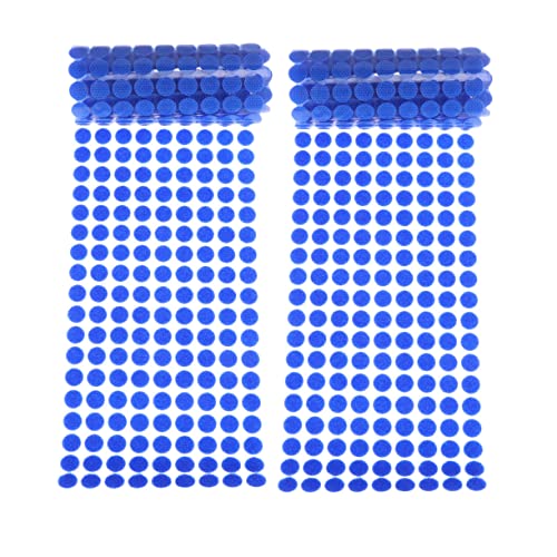 Housoutil 900Stücke Selbstklebende Runde Klettpunkte Klettband Blau Für Handwerk Basteln Und Befestigungen Pro Packung von Housoutil