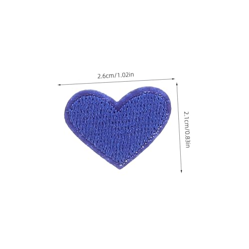 Housoutil 93 Stück Teiliges Herz Aufnäher Mehrfarbige Bügelflicken und Nähbare Herzförmige Stoffpatches für Kleidung Reparatur und Dekoration Jacken Rucksäcke Jeans DIY Zubehör von Housoutil