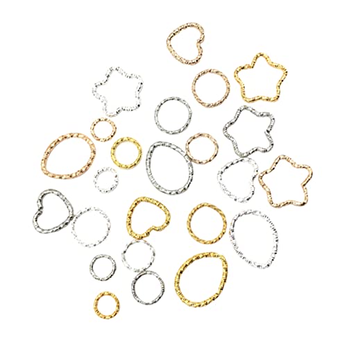 Housoutil 96 Stück Teiliges Geometrischer Ohranhänger Diy Zubehör für Schmuckherstellung Leichte und Stilvolle Ohrringe mit Einzigartigem Hohl Design für Handgemachte Schmuckprojekte von Housoutil