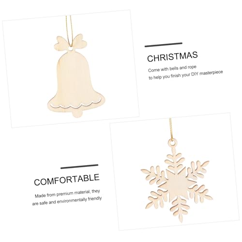 Housoutil 97 Stück Teiliges Weihnachts Deko aus Naturbelassenen Holzscheiben mit Hohlraum Motiven Goldkordel und Schleifglöckchen für Baum und Fensterhänger DIY Bastelprojekte Housoutil 97 Stück Teiliges Weihnachts Deko aus Naturbelassenen Holzscheiben mit Hohlraum Motiven Goldkordel und Schleifglöckchen für Baum und Fensterhänger DIY Bastelprojekte von Housoutil