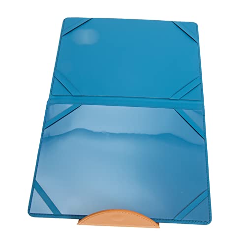 Housoutil Abdeckung der Geburtsurkunde Dokumentenmappe Neugeborenes Geburtsurkunde Beschützer Dokumentenhalter für Babys Hülle aus Leder geburtsurkunde abdeckung Kunstleder Blue von Housoutil