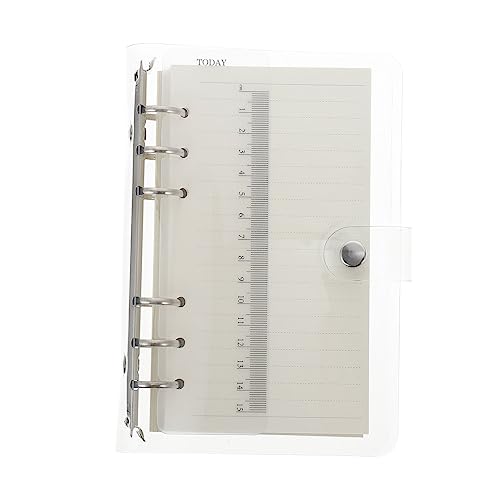 Housoutil Abnehmbares Notizbuch mit Weichem Cover Ringbuch Liniertes Papier Schreibmaterial für Schüler und Lehrer Flexibel und Tragbar von Housoutil