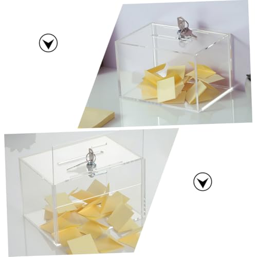 Housoutil Abschließbare Transparente Spendenbox mit Schloss Robuste Wahlurne für Briefumschläge Vorschläge und Geld Widerstandsfähige Sammelbox für Wohltätigkeit Leicht und Langlebig Housoutil Abschließbare Transparente Spendenbox mit Schloss Robuste Wahlurne für Briefumschläge Vorschläge und Geld Widerstandsfähige Sammelbox für Wohltätigkeit Leicht und Langlebig von Housoutil