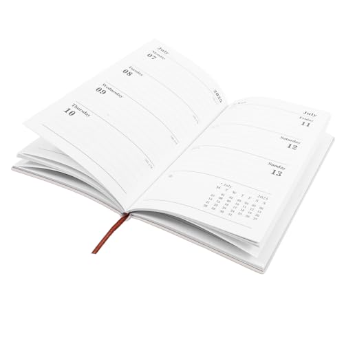 Housoutil Agenda-Buch Notizblock Lehrer Slots Hochschule akademisch Tag tragbares Planerbuch Studienplaner Notizbuch für den täglichen Gebrauch tragbares Planer-Notizbuch Papier Lavendel von Housoutil