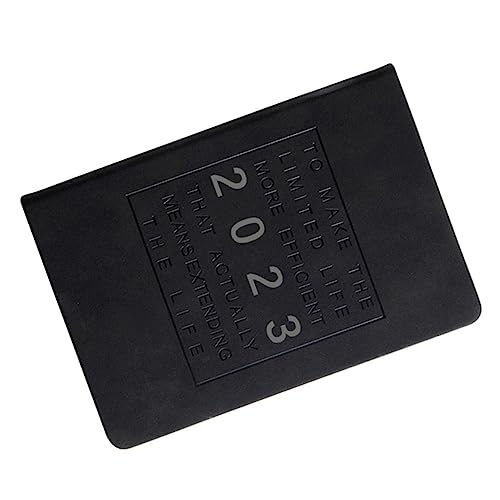 Housoutil Agendabuch 2023 Jahresplaner täglich wöchentlich Zeitplan jährlich hoch write board lernplaner notepad organizers notizzettel plans Planblock für 2023 Datum Notizblock Papier Black von Housoutil