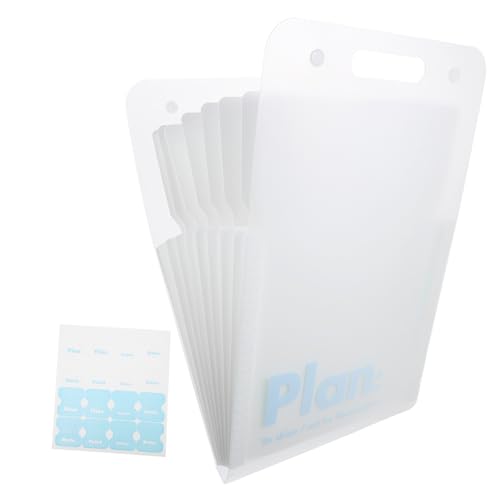 Housoutil Aktenhalter Organizer zur Aufbewahrung von Scrapbook-Papier Papierordner Vinyl Organisatoren Datei für büroordner büromappe Ordnerteiler mit Taschen Aktenordner aus Kunststoff Weiß Housoutil Aktenhalter Organizer zur Aufbewahrung von Scrapbook-Papier Papierordner Vinyl Organisatoren Datei für büroordner büromappe Ordnerteiler mit Taschen Aktenordner aus Kunststoff Weiß von Housoutil