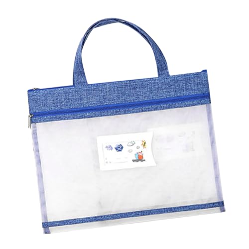 Housoutil Aktenhalter storage pockets storage bags schultasche umhängetasche Reißverschlusstasche Aufbewahrungstaschen Dokumenttasche Mesh Dokumententasche mit Reißverschluss Handtasche von Housoutil