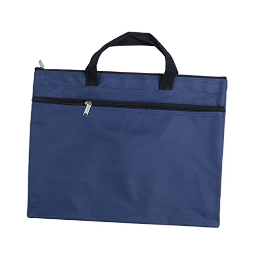 Housoutil Aktentasche mit Reißverschluss Portfolio Organizer und Wasserdichte Dokumententasche für Reisen Geschäftsreisen und Büro Vielseitiger Aktenbeutel mit Viel Stauraum von Housoutil