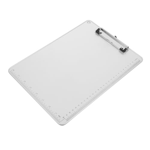 Housoutil Aluminium Klemmbrett mit Rutschfester Oberfläche und Tragbar für Dokumente und Memos für Schule Büro von Housoutil