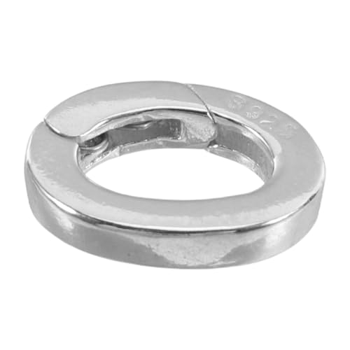 Housoutil Armband Halskette Schmuck Schnalle Ovaler Federverschluss Pandant -klasse Für Halskette Feder Runder Druckknopf Ovaler Schlüsselanhänger Clip-halskette Hummerschere Silber- Silver Housoutil Armband Halskette Schmuck Schnalle Ovaler Federverschluss Pandant -klasse Für Halskette Feder Runder Druckknopf Ovaler Schlüsselanhänger Clip-halskette Hummerschere Silber- Silver von Housoutil