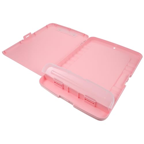 Housoutil Aufbewahrungsbox für Dokumente mit Klemmbrett Multifunktionale Dateiablage für Eleganter Organizer für Büro und Zuhause für Notizen und Unterlagen von Housoutil