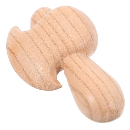 Housoutil Axtfiguren aus Holz realistisch Kind Axtstatue Home Ornament Mini-Axtfiguren dekorative Axtfiguren Axtskulptur Schnitzaxt aus Holz -Ornamente Mahagoni- Beige von Housoutil
