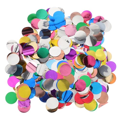 Housoutil Ballon -paillettenfüller Runden Party Disco-konfetti-glitzer Pailletten Konfetti Runde Konfettipunkte Luftballons Glitzerndes Konfetti Tischzentrum Hochzeitsfeierdekoration Plastik von Housoutil
