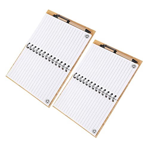 Housoutil Bamboo Cover Notizbuch Spiral Notizblock für Studenten Lehrer Büroangestellte Umweltfreundliches Langlebiges Notizheft mit Hochwertiger Verarbeitung für Tägliche Planung Notizen Housoutil Bamboo Cover Notizbuch Spiral Notizblock für Studenten Lehrer Büroangestellte Umweltfreundliches Langlebiges Notizheft mit Hochwertiger Verarbeitung für Tägliche Planung Notizen von Housoutil