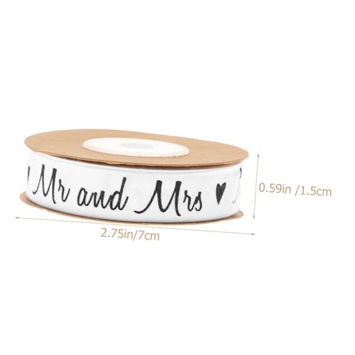 Housoutil Baumwoll Geschenkbänder mit Hochzeitsschriftzug Wiederverwendbare Dekobänder für Hochzeitsfeier DIY Geschenkverpackung Hautfreundlich Kreative Gestaltung für Tisch und Housoutil Baumwoll Geschenkbänder mit Hochzeitsschriftzug Wiederverwendbare Dekobänder für Hochzeitsfeier DIY Geschenkverpackung Hautfreundlich Kreative Gestaltung für Tisch und von Housoutil