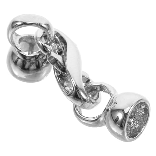 Housoutil Bell Hummerschnalle Karabiner-Armband Armbandverlängerung gold kleiner Karabinerhaken Schmuck Verschluss offene Biegeringe für die Schmuckherstellung Schmuck Magnete Kupfer Silber von Housoutil
