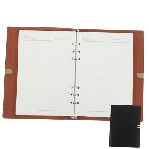 Housoutil Binder Journal Papierbinder kleiner Loseblattordner Interessantes Notizbuch Binder Notebook Notizbücher für die Arbeit Journaling -Notizbücher Kunstleder Black Housoutil Binder Journal Papierbinder kleiner Loseblattordner Interessantes Notizbuch Binder Notebook Notizbücher für die Arbeit Journaling -Notizbücher Kunstleder Black von Housoutil