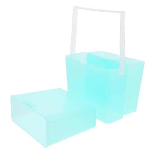 Housoutil Bleistifteimer Malerei Badezimmer-taschen-caddy Bürstenbecken Wassereimer Bemalen Eimer Zum Waschen Von Pinseln Pinsel Eimer Becken Für Künstlerpinsel Eimerbürste Grün Plastik von Housoutil