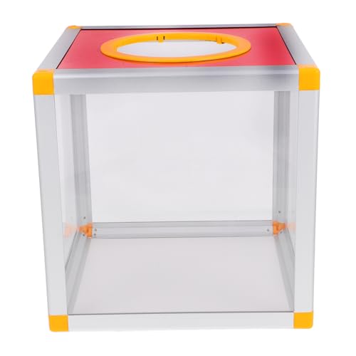 Housoutil Box Box -Box Tombola-Ticketspender Spender für Tombola-Tickets Spendenboxen Tombola-Losbehälter Gewinnspielboxen Vorschlagsboxen Aluminiumlegierung Transparent von Housoutil