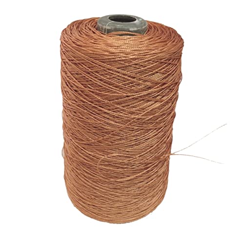 Housoutil Braunes strapazierfähiges Polyester-Nähgarn, dicke Schneiderschnur für DIY-Angel- und Bastelprojekte, praktische Papierröhrenverpackung von Housoutil