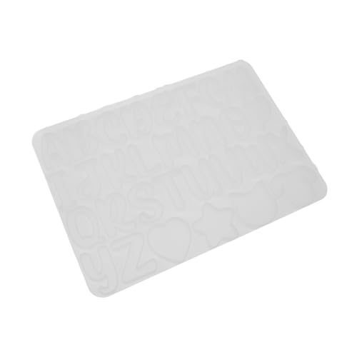 Housoutil Brief Schablone schmuckherstellung Silikonform Gießform Silikon Kreativ Basteln Schimmel Alphabet Schlüssel hängende Charme-DIY-Form handgefertigte Anhängerform Kieselgel Weiß Housoutil Brief Schablone schmuckherstellung Silikonform Gießform Silikon Kreativ Basteln Schimmel Alphabet Schlüssel hängende Charme-DIY-Form handgefertigte Anhängerform Kieselgel Weiß von Housoutil