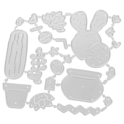 Housoutil Cactus Metall Schneideform für Diy Scrapbooking Carbonstahl Stanzform mit Feinem Muster für Kartenherstellung und Bastelprojekte Geeignet für Fotoalben und Hochzeitskarten von Housoutil