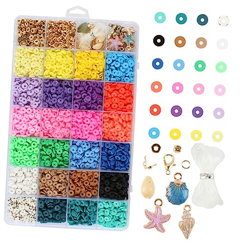 Housoutil DIY Schmuck Bastelset Mit Polymer Tonscheiben Handgemachte Perlen Für Armbänder Und Halsketten Für Schmuckherstellung Schmuck Perlen Machen von Housoutil