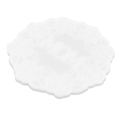Housoutil DIY Silikonform für Untersetzer Gießform für Tassenmatte Flexible und Transparente Epoxidharzform für Handgefertigte Kunstwerke für und Dekorationen von Housoutil