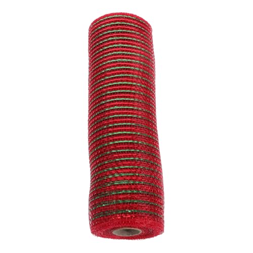 Housoutil Dekoratives Netzband Polyester Geschenkband für DIY Bastelarbeiten Blumenverpackung Geschenkbox Schleifen Bastelband Weihnachtsfarben Rot Grün Housoutil Dekoratives Netzband Polyester Geschenkband für DIY Bastelarbeiten Blumenverpackung Geschenkbox Schleifen Bastelband Weihnachtsfarben Rot Grün von Housoutil