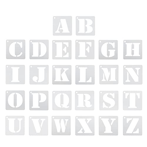 Housoutil Diy Alphabet Spelling Templates Großbuchstaben Leichtem Pet für Lernspielzeug zur Alphabetisierung und Vokabeltraining Wiederverwendbar und Einfach zu Reinigen von Housoutil