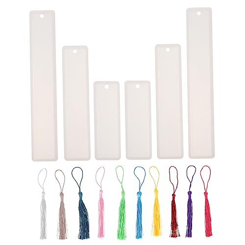 Housoutil Diy Buchzeichen Silikonformen Set mit Quasten Teiliges Bastelset für Kreative Lesezeichen und Anhänger für Handgemachte und Dekorationen Housoutil Diy Buchzeichen Silikonformen Set mit Quasten Teiliges Bastelset für Kreative Lesezeichen und Anhänger für Handgemachte und Dekorationen von Housoutil