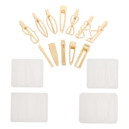 Housoutil Diy Haarspangen Formen Set Teiliges Silikon Mold für Haarclip Dekorationen Nicht Haftend für Kreative Bastelprojekte und Schmuckherstellung von Housoutil