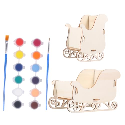 Housoutil Diy Holz Schneeschlitten Doodle Mini Schlitten Bastelset Holzornament Weihnachtsdeko Familienaktivität Housoutil Diy Holz Schneeschlitten Doodle Mini Schlitten Bastelset Holzornament Weihnachtsdeko Familienaktivität von Housoutil