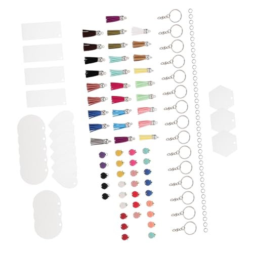 Housoutil Diy Schlüsselanhänger Set mit Bunten Quasten Handgemachte Zubehör für Kreative Schlüsselanhänger Gestaltung für und Bastelprojekte Housoutil Diy Schlüsselanhänger Set mit Bunten Quasten Handgemachte Zubehör für Kreative Schlüsselanhänger Gestaltung für und Bastelprojekte von Housoutil
