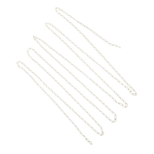 Housoutil Diy Schmuckkette Reinem Kupfer Lange Halskettenkette für Armbänder und Accessoires Hochwertige Diy Perlenkette mit Glänzender Oberfläche und Langlebiger Beschichtung Housoutil Diy Schmuckkette Reinem Kupfer Lange Halskettenkette für Armbänder und Accessoires Hochwertige Diy Perlenkette mit Glänzender Oberfläche und Langlebiger Beschichtung von Housoutil