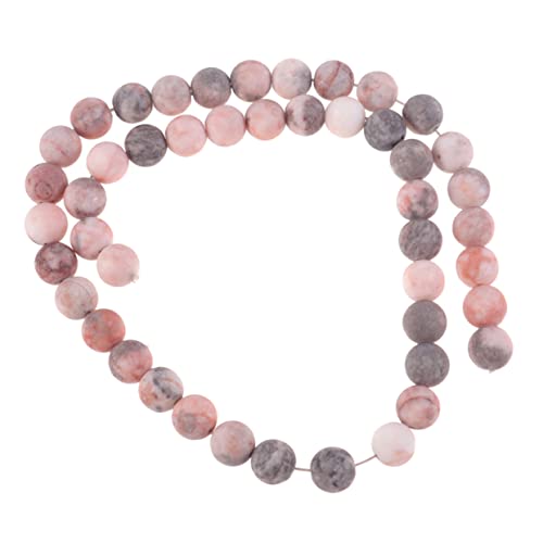 Housoutil Diy Schmuckperlen Runde Naturstein Spacer Perlen für Armband und Halskettenherstellung für Kreative Bastelprojekte und Heimdekoration von Housoutil