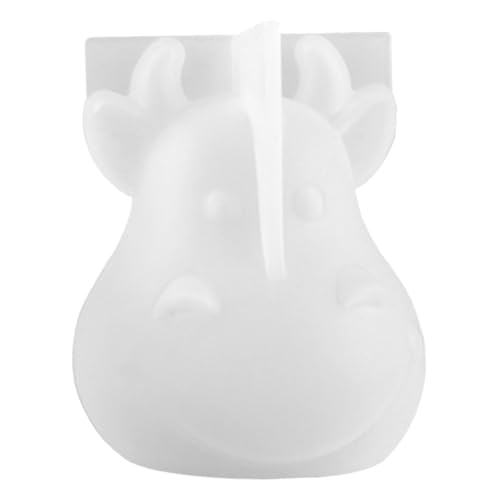 Housoutil Diy Silikonform für Maskottchen Kuh Gießform für Epoxidharz für Bastelprojekte Weihnachtsdeko und Persönliche Langlebig und Einfach zu Verwenden von Housoutil