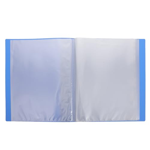 Housoutil Dokumentenmappe Seitiger Plastikkatalog Blauer Ordner mit Fächern für Büro Schule und Zuhause zur Ordentlichen Aufbewahrung von Dokumenten und Unterlagen Housoutil Dokumentenmappe Seitiger Plastikkatalog Blauer Ordner mit Fächern für Büro Schule und Zuhause zur Ordentlichen Aufbewahrung von Dokumenten und Unterlagen von Housoutil