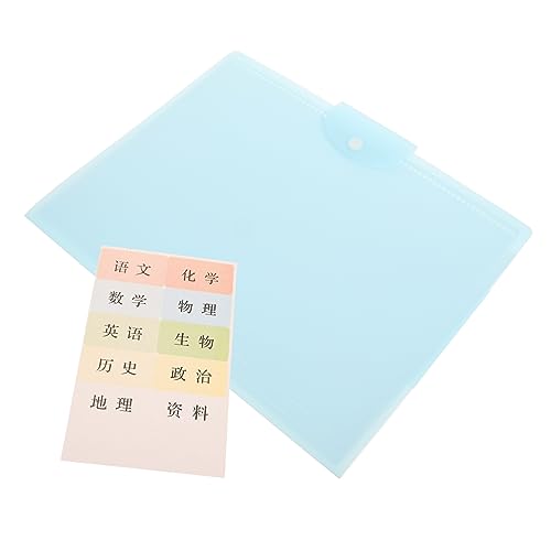 Housoutil Dokumentenmappe Tragbarer Aktenordner mit Gurt Transparente Aufbewahrungstasche für Dokumente Hochwertige Hülle für Schule Büro und Zuhause von Housoutil