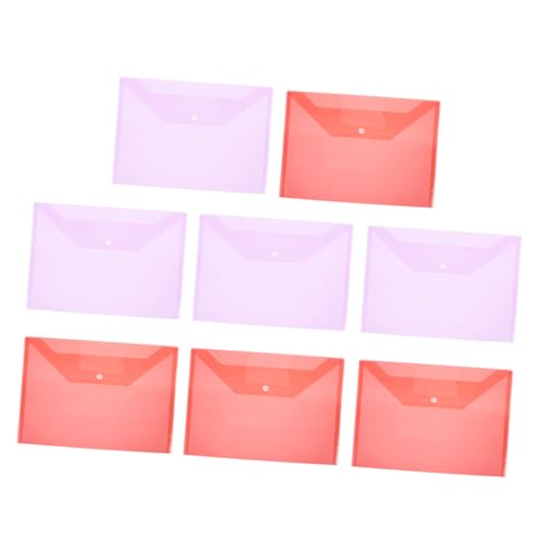 Housoutil Dokumentenmappen mit Druckknopf, 8 Stück, Material für Bürobedarf, sichere Aufbewahrung von Dokumenten, Umschlägen und mehr Housoutil Dokumentenmappen mit Druckknopf, 8 Stück, Material für Bürobedarf, sichere Aufbewahrung von Dokumenten, Umschlägen und mehr von Housoutil