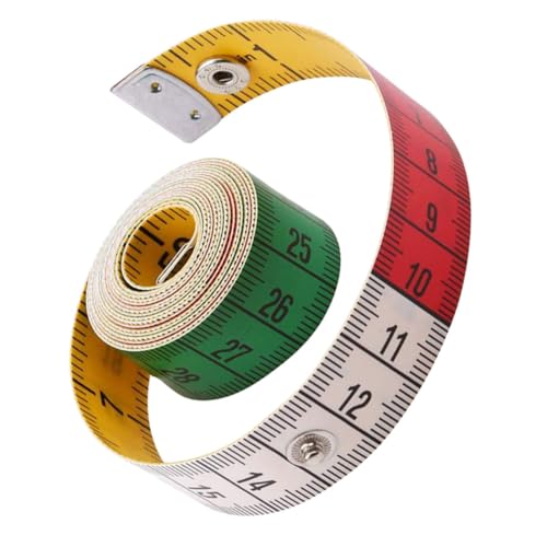 Housoutil Doppelseitiges Maßband, flexibles weiches Maßband für genaue Körpermessungen, leichtes und langlebiges Rindsleder-Material für Näh- und Schneiderbedarf, kompaktes Design für von Housoutil