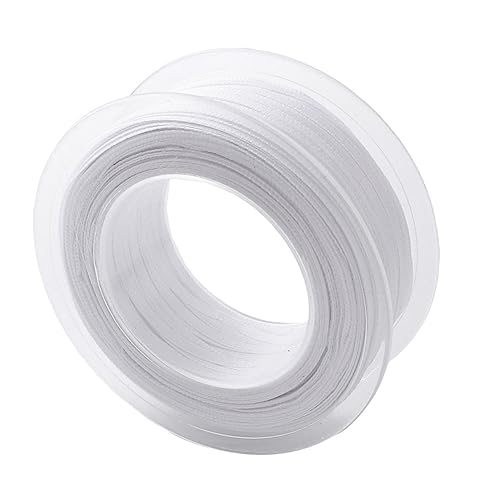 Housoutil Doppelseitiges Polyester Band für Dekoration Weißes Satinband für Blumen Kuchen und Bastelarbeiten für Hochzeiten und Feste Housoutil Doppelseitiges Polyester Band für Dekoration Weißes Satinband für Blumen Kuchen und Bastelarbeiten für Hochzeiten und Feste von Housoutil